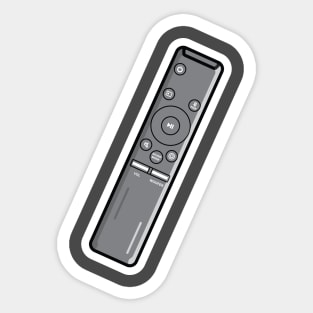 Remote Control For TV Sticker design vector illustration. Technology objects icon concept. Device for films cinema video sticker design. Leisure at home vector design. Sticker